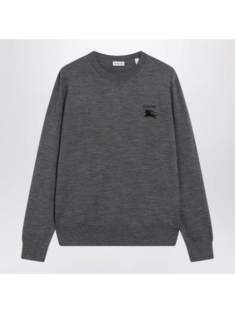 Burberry Burberry Grey Wool Crewneck Sweater Men