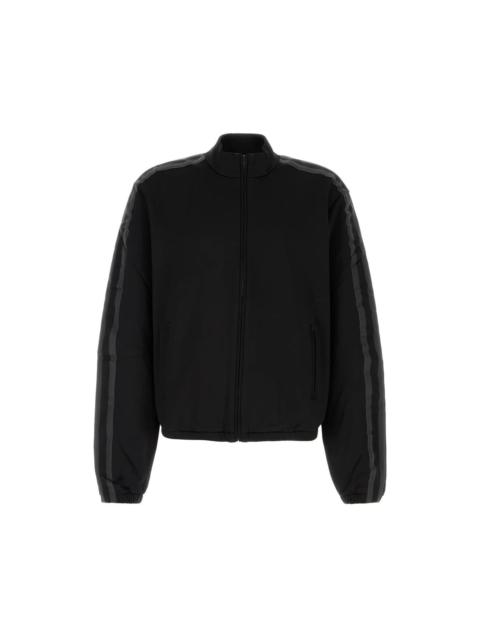 GUCCI GUCCI $1750 Black Stretch Cotton Jersey Zip Jacket New & Aut