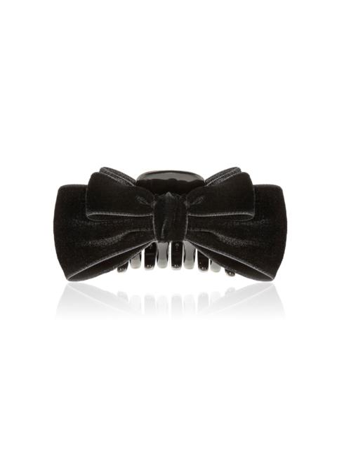 Jennifer Behr Matilda Velvet Jaw Clip black