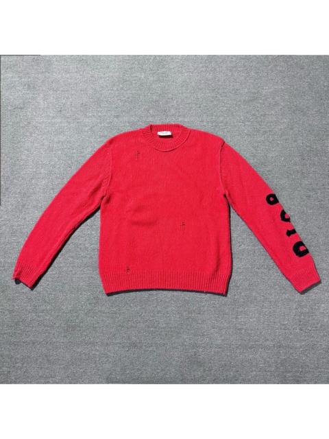 Dior Dior SS24 Red Plushie Embroidered Crew Neck Sweater