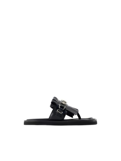 靴 TOGA PULLA 41 MULE 26.5 TOGA PULLA HBX EXCLUSIVE BLACK PONY MULE - AJ1058 | REVERSIBLE