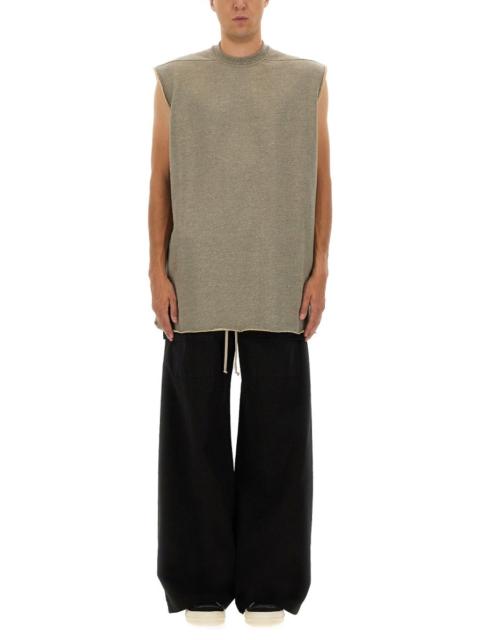 Rick Owens DRKSHDW Rick Owens Drkshdw Men "Tarp T" Plush T-Shirt