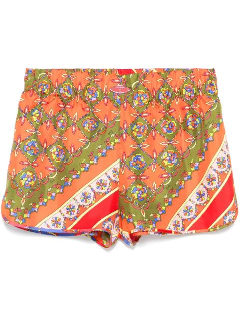 PUCCI Festa-print silk shorts