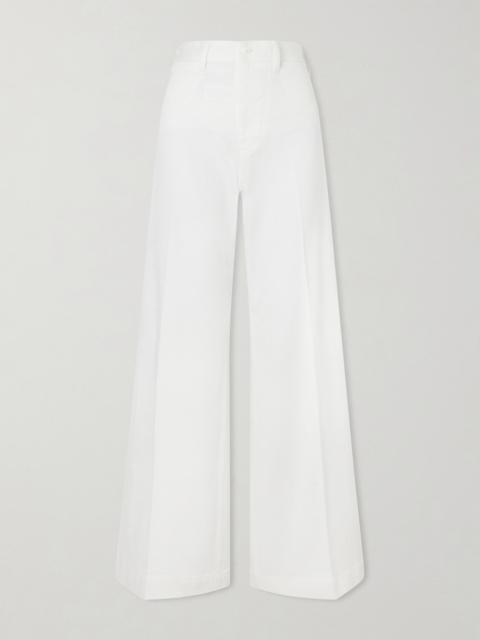 Polo Ralph Lauren Stretch-cotton Twill Wide-leg Pants