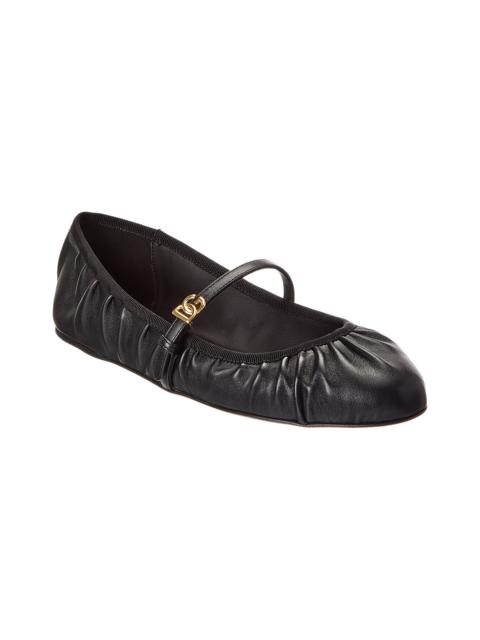Dolce & Gabbana Dolce & Gabbana DG Logo Leather Flat