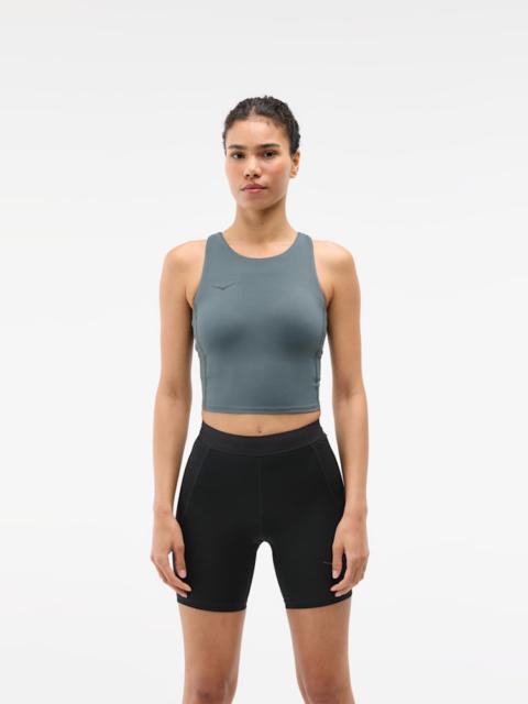 HOKA Women's Elaro Crop Bra in Faded Navy