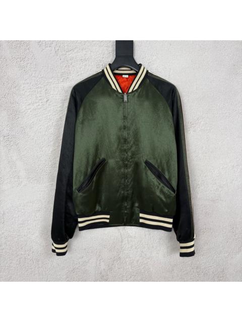 GUCCI Gucci Green/Orange Reversible Bomber Jacket