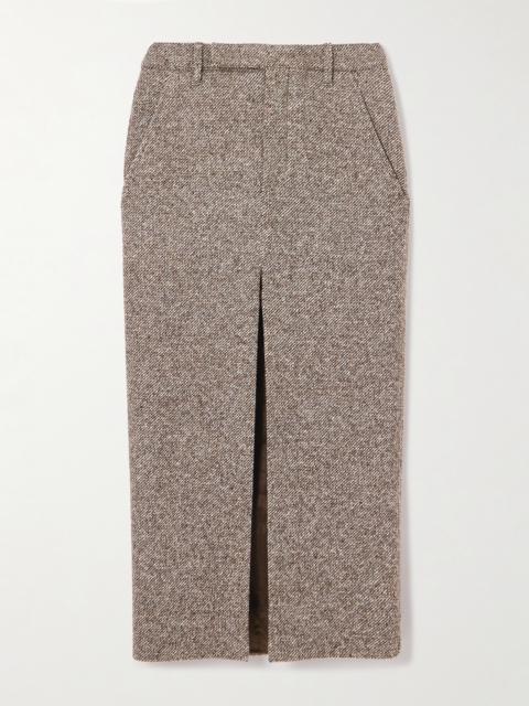 Brunello Cucinelli Cashmere-blend Midi Skirt