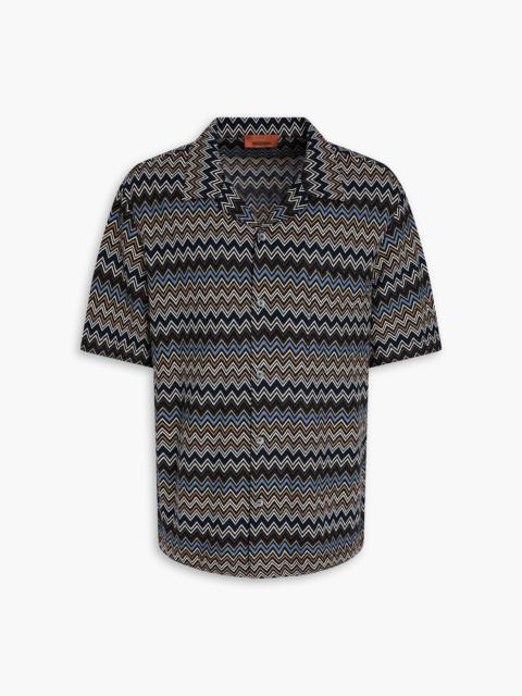Missoni Crochet-knit cotton shirt