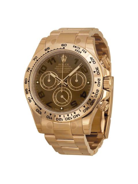 ROLEX Rolex Cosmograph Daytona Chocolate Dial 18K Everose Gold Oyster Bracelet Automatic Men's Watch 11650