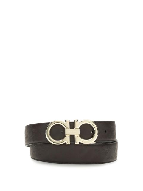 FERRAGAMO Ferragamo Reversible Gancini Belt Brown/Black