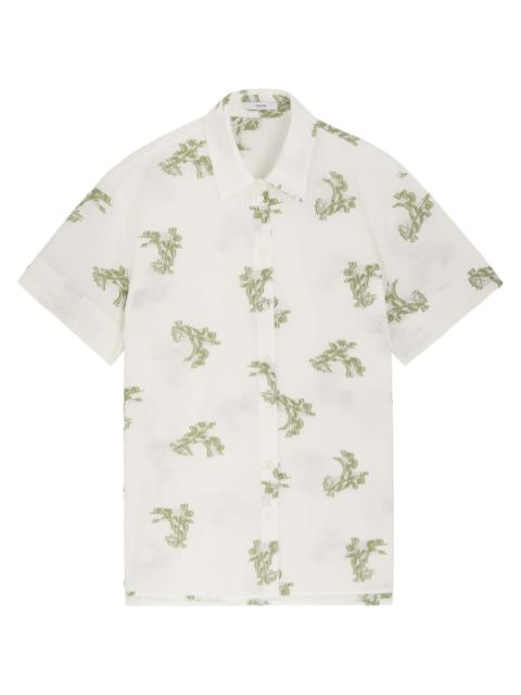 Erdem Erdem Embroidered Cotton Shirt