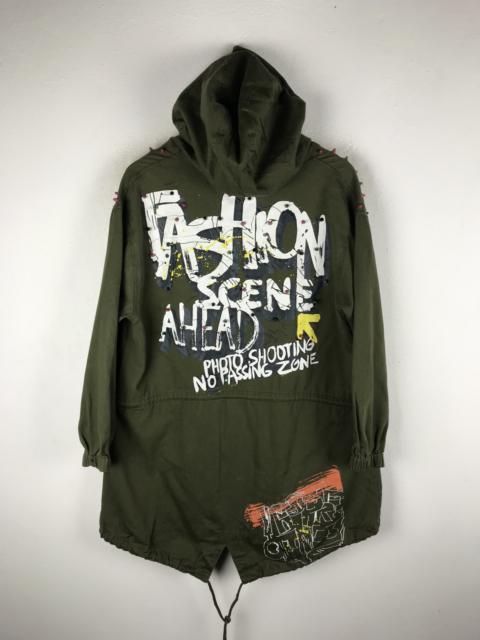 Other Designers Zara - ZARA BASIC DEPT.DENIM PARKA PUNK FASHION STYLE