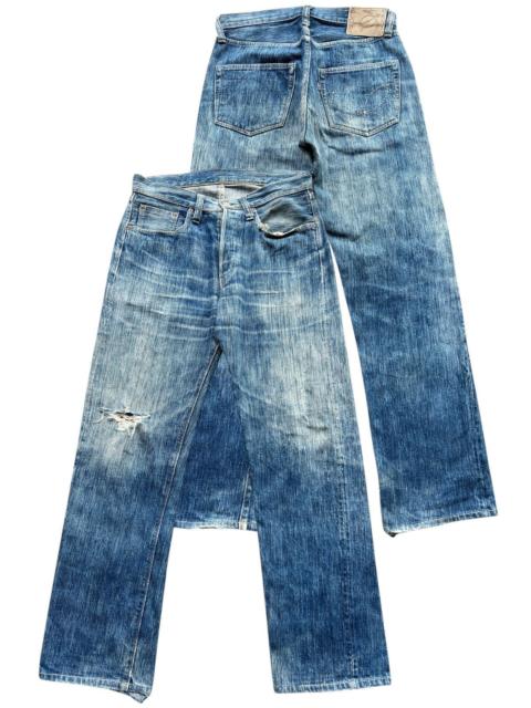 Other Designers Vtg Sugar Cane Aloha Selvedge Distressed Denim Jeans 30x29.5