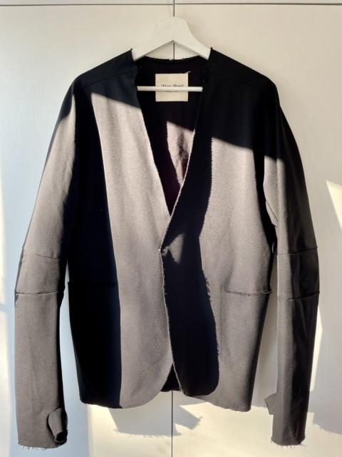 Other Designers Marc Point Venezia - Marc Point Black Distressed Fingerless Hooked Blazer Jacket