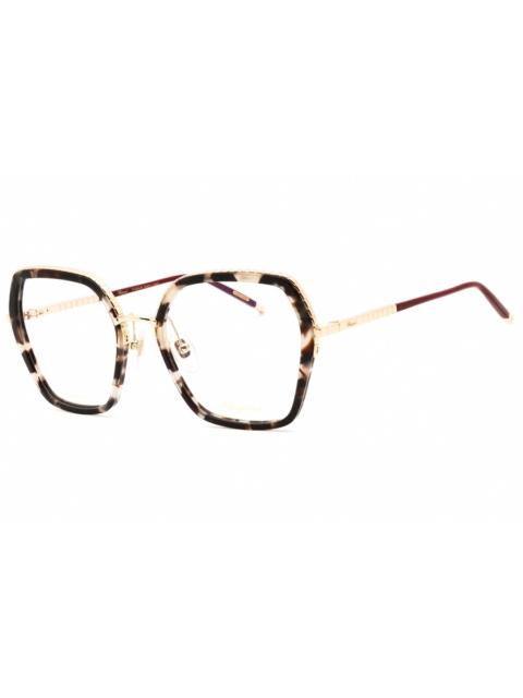 Chopard Chopard Ladies Rose Gold Tone Rectangular Eyeglass Frames VCHG28M