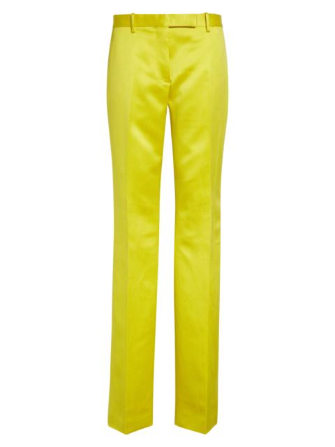 TOM FORD TOM FORD Duchesse Satin Trousers in By160 Citron at Nordstrom