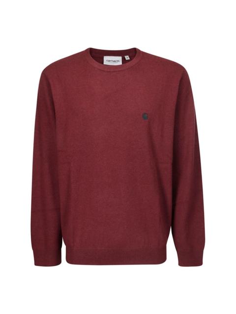 logo-embroidered jumper