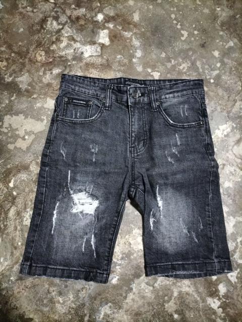 Dolce & Gabbana Dolce Gabbana Short Jeans Black Distressed Rockwear