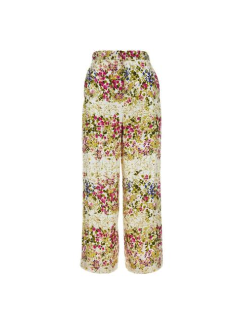 Max Mara Opersos printed satin trousers