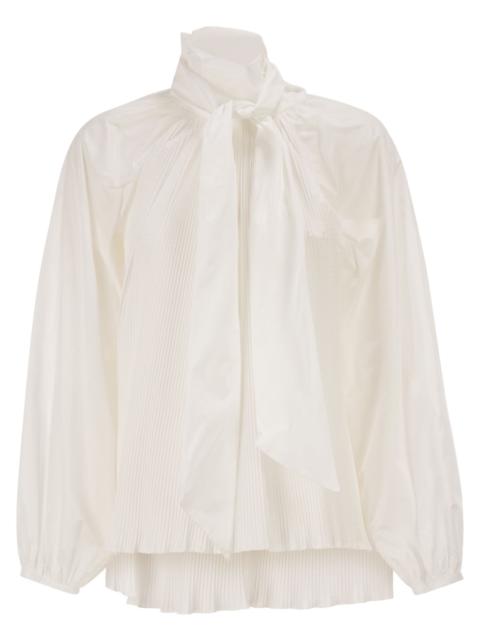 Max Mara Max Mara Women Mxevalle - Pleated Blouse With Neck Bow