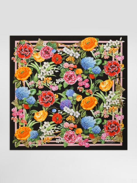 Dolce & Gabbana Floral-print silk twill foulard (90x90)