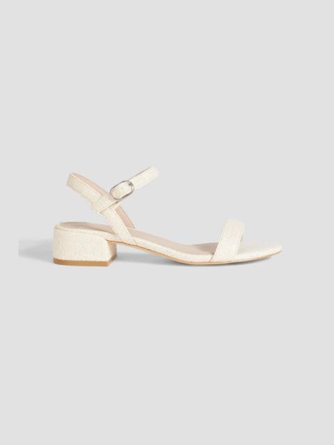 Stuart Weitzman Dancer 35 raffia sandals