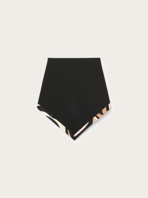 PUCCI SKIRT WITH TRIANGLE PRINTED HEMLINE