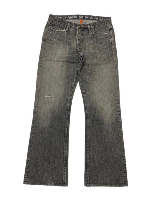 Other Designers Archival Clothing - FLARE JEANS EARNEST SEWN DISTRESSED DENIM TRUE RELIGION INSP