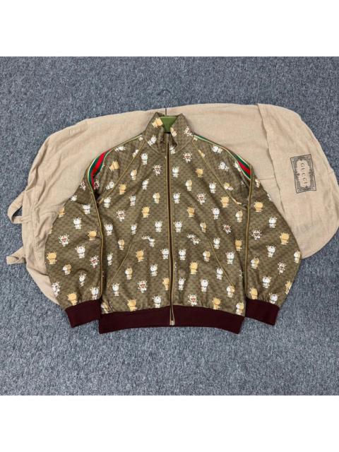 GUCCI Gucci Doraemon Red Green Striped Zip Jacket