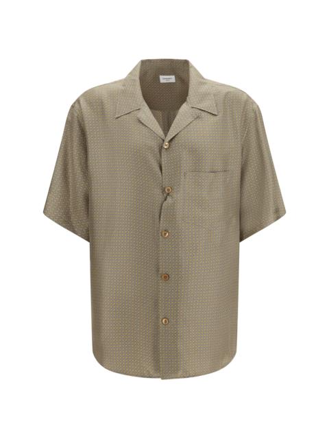 SAINT LAURENT Saint Laurent Silk Satin Shirt Gold Men