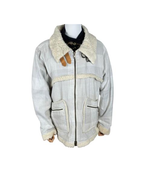 Other Designers Designer - ☀️BURNOUT STRIPED SHERPA WINTER JACKET
