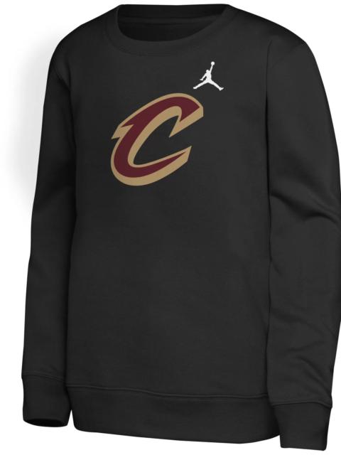 Jordan Jordan Youth Cleveland Cavaliers Black Crewneck Sweatshirt