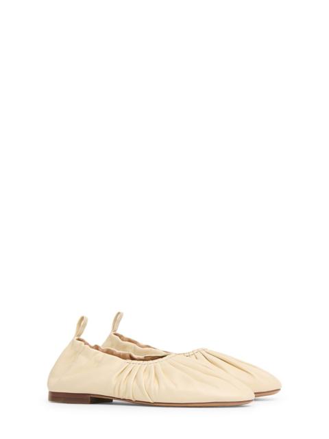 Mansur Gavriel Mansur Gavriel Ruched Ballerina Flat in Jasmine at Nordstrom