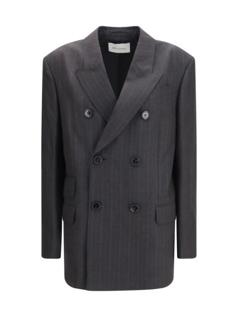 AMI Paris Ami Paris Women Striped Wool Double Breasted Blazer