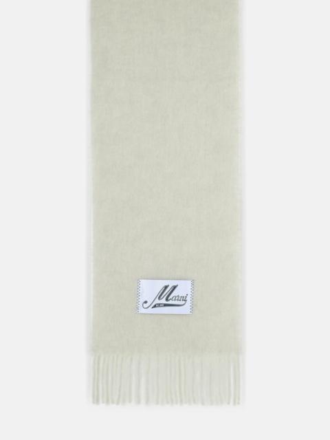 Marni LIGHT GREY ALPACA BLEND SCARF