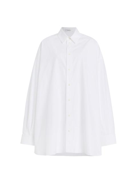 WARDROBE.NYC Oversize Shirt Dress Mini white