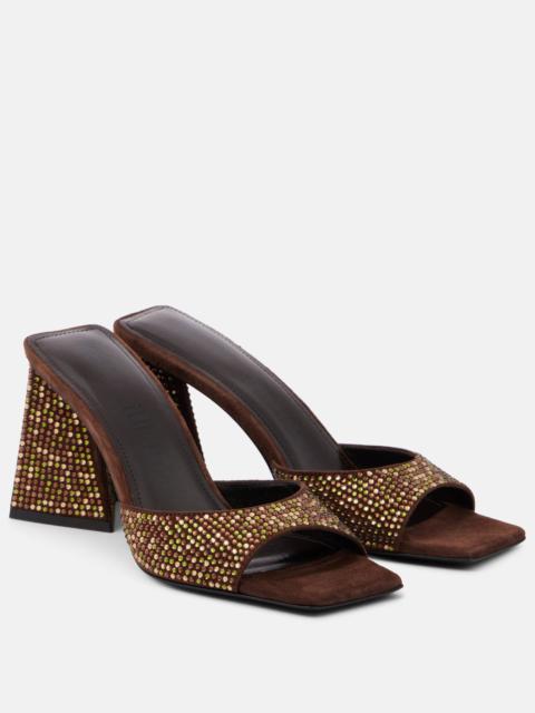 Devon 85 embellished leather mules