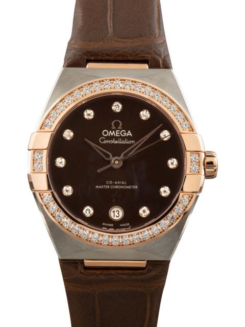 Omega Constellation Two Tone Brown Diamond Dial