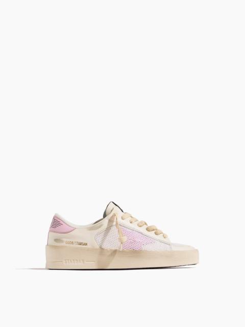 Golden Goose Stardan Sneaker in White/Orchid Pink