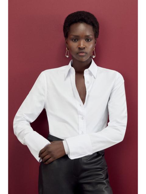 KAREN MILLEN Cotton Woven Buttoned Shirt