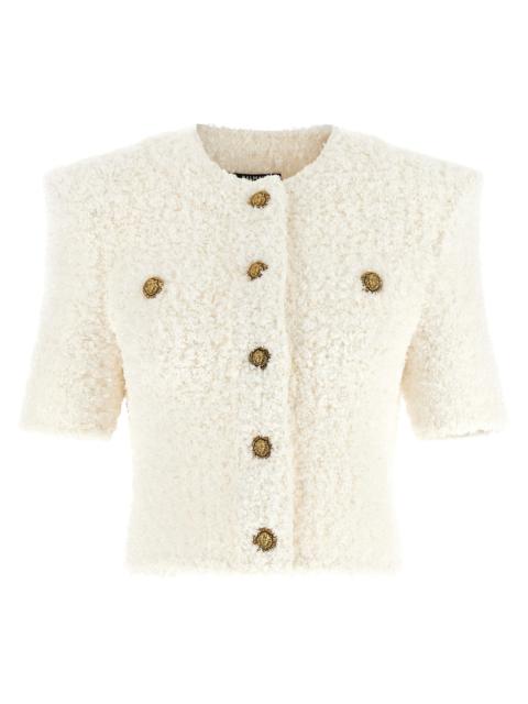 Balmain Balmain Women Cardigan Tweed Plumetis