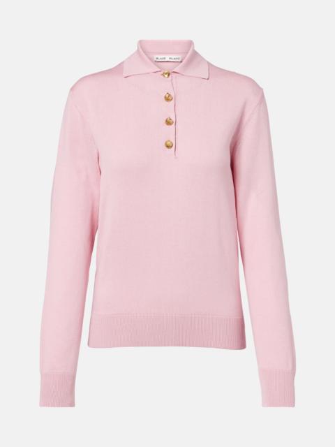 BLAZÉ MILANO Alegria silk and cotton polo sweater
