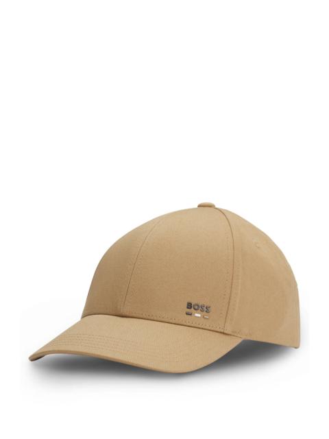 BOSS COTTON-TWILL CAP WITH LOGO TRIM