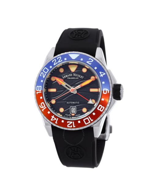 Other Designers Armand Nicolet JSH GMT Automatic Black Dial Men's Watch A487RGN-NO-GG2710N
