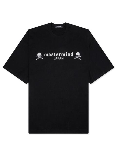 mastermind JAPAN BOXY OG LOGO S/S TEE - BLACK