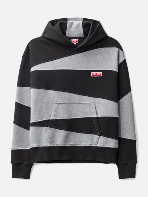 KENZO DAZZLE STRIPE OVERSIZED HOODED SWEATSHIRT