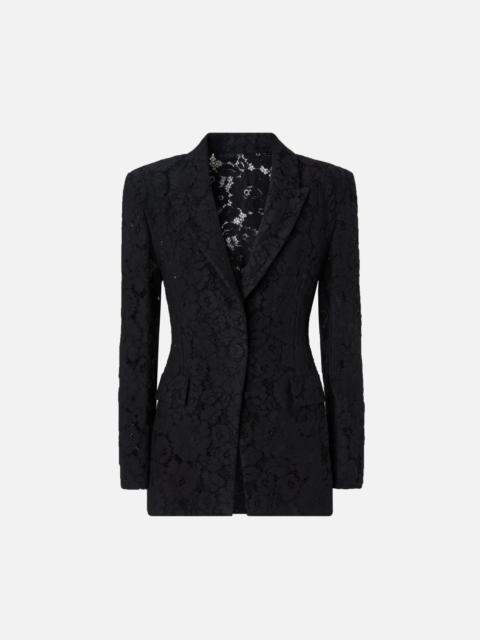 PINKO LACE BLAZER WITH JEWEL BUTTONS