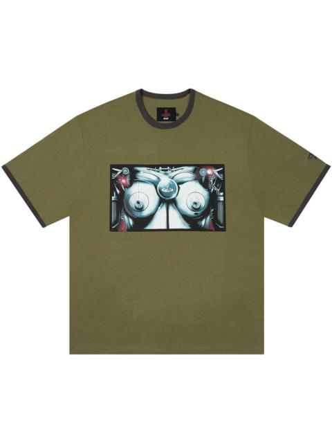 PALACE Palace x Vivienne Westwood Ringer T-Shirt 'Olive'