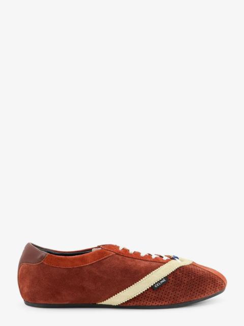 CELINE Celine The Flat Suede And Leather Sneakers